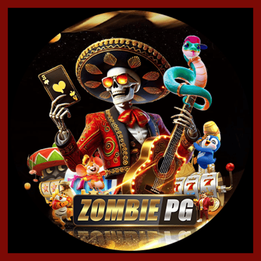 Imagem promocional da ZOMBIEPG mostrando a plataforma e suas vantagens